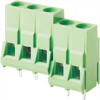 Разъем с винтовой клеммой для печатной платы 6,35 мм